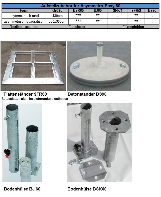 Aufstellzubehr-Asymmetro-60