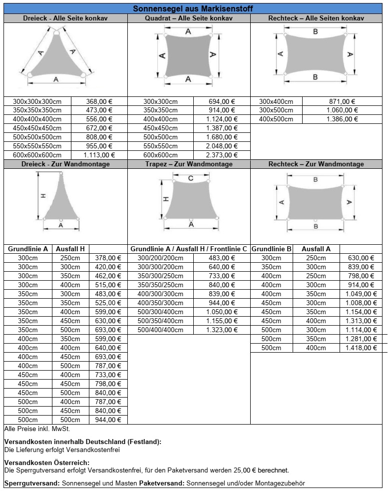 Sonnensegel-Markisenst-Premium