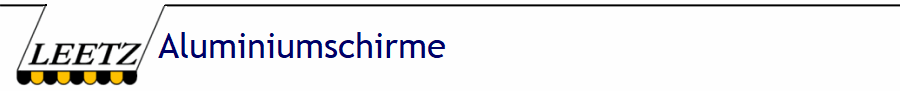 Aluminiumschirme