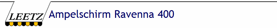 Ampelschirm Ravenna 400