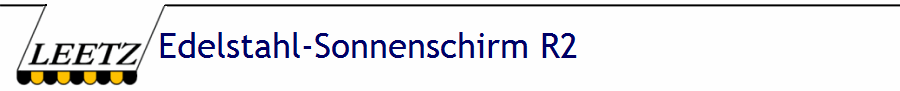 Edelstahl-Sonnenschirm R1