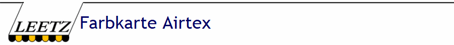 Farbkarte Airtex