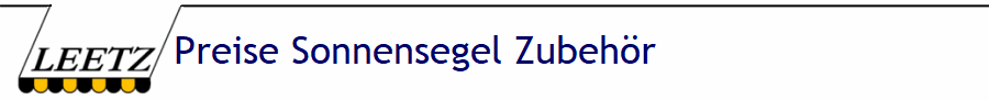 Preise Sonnensegel Zubehr