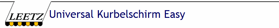 Universal Kurbelschirm Easy 