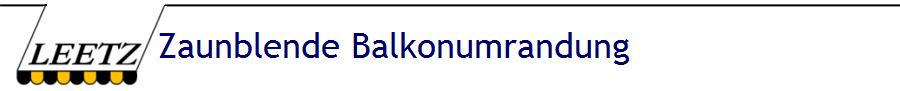 Zaunblende-Balkonumrandung