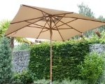 Holzschirm 300x300cm mit Seilzug